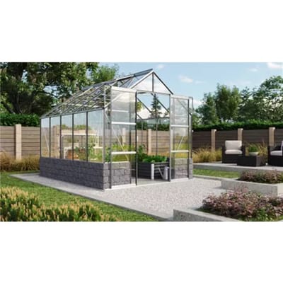 Vitavia Tuinkas Cassandra 8300 + Basis Antraciet - Veiligheidsglas 3mm - Aluminium - 257x323x249cm