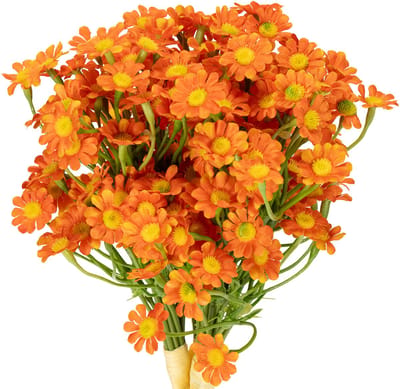 Kunstboeket kamillebloemen voor sfeervolle seizoensdecoratie, 27 cm, 3