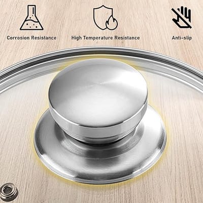 Dekselknop Pan Pot 4 Stuks Pot Pan Deksel Knop kookpan Pot Deksel Knoppen Vervangende Handgreep Van Deksel Pot Pan Pot Deksel Knoppen RVS met schroeven Voor Pan Pot Ketel Deksels Universele Handvat