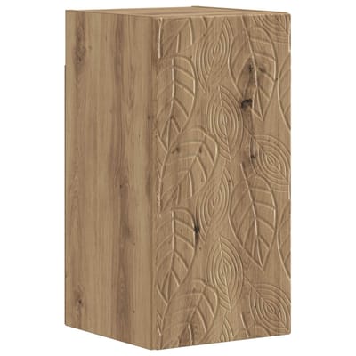 vidaXL - Badkamer - wandkast - DELFT - Artisanaal - eiken - 30 - x - 31 - x - 59 - cm
