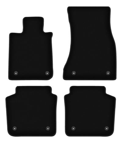 BASIC zwarte velours matten voor: BMW 7 G12 sedan lang (2015-)