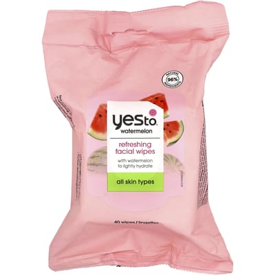 Verfrissende Gezichtstissues, Alle Huidtypen, Watermeloen, 40 Vel pink