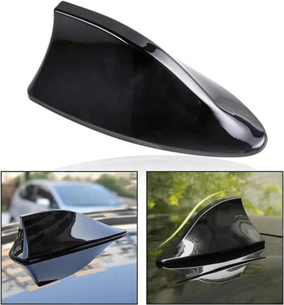Auto Haaienantenne - Dakantenne Radio - Signaal Verbeteren - Gestroomlijnd Ontwerp - 17x7.5x6cm - Zwart