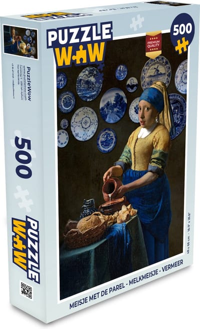 Puzzel Meisje met de parel - Melkmeisje - Vermeer - Legpuzzel - Puzzel 500 stukjes