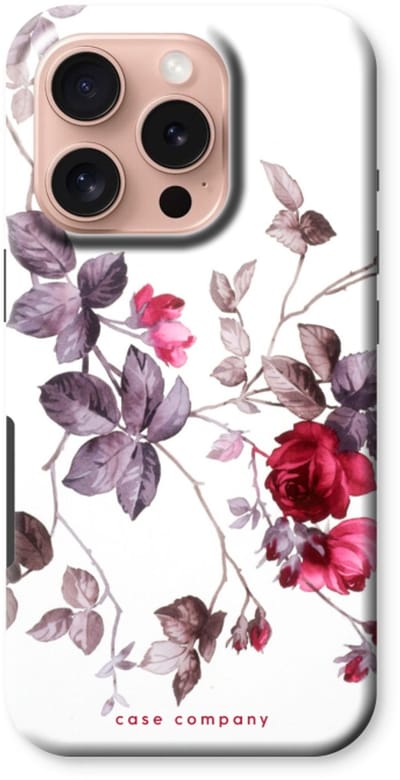 Case Company® - Hoesje geschikt voor iPhone 16 Pro hoesje - Mooie bloemen - Tough Case - Maximale Bescherming alle Kanten en Schermrand