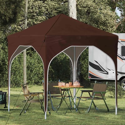 vidaXL - Pop-up - Feesttent - 194 - x - 194 - x - 245 - cm - Bruin
