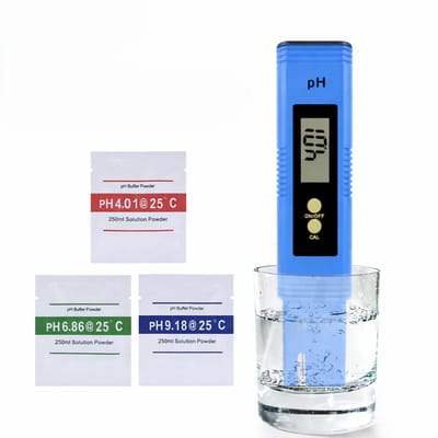 Digitale PH meter inclusief kalibratie - PH Meter Digitaal - Thermometer voor Zwembad – Watertester - PH-Meters Digitaal voor Water - Watertester en Watermeter - LOUZIR