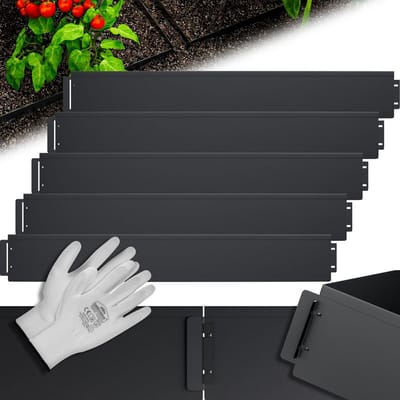 Flexibele en Duurzame Tuinafboording van Gegalvaniseerd Metaal voor Gazon en Borders