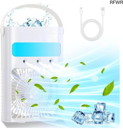 RFWR® Draagbare mini luchtkoeler 700 ml met waterkoeling en 3 snelheden