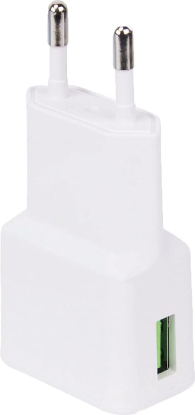 Oplader - Snellader Geschikt voor iPhone en Samsung - 15W Vermogen - Adapter USB - Adaptive Fast Charger - Stekkerblok - Wit