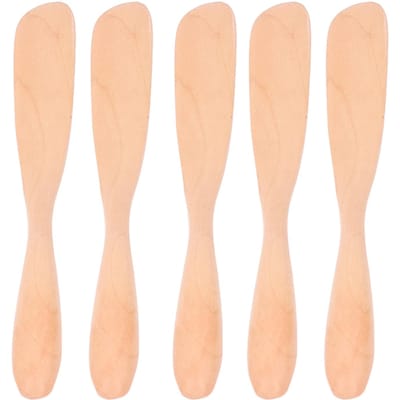 5 PIÈCES Couteau à Beurre en Bois Confiture Fromage Tartineur Vaisselle Style Japonais pour Pain Facial L