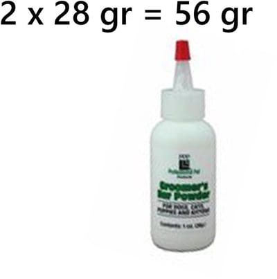 ppp groomer's ear powder - oorpoeder voor honden en katten 28 gr *** 2 X *** = 56 gr - maakt het plukken aangenamer en makkelijker voor U en Uw lieve vriend
