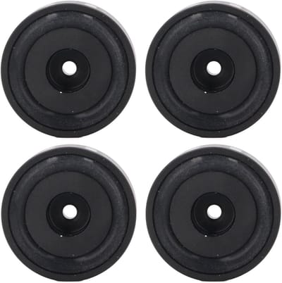 Luidspreker Isolatievoeten - Schokabsorberende Voeten - Verbeter Geluidskwaliteit - Rubberen Aluminium Legering - 4 stuks - Zilver