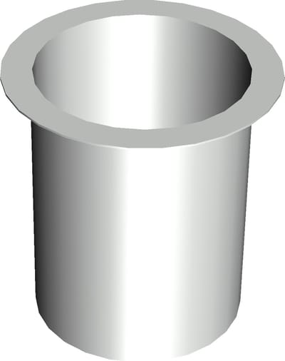 Tapeind Bakgoot | Ø70 mm | 9 Cm