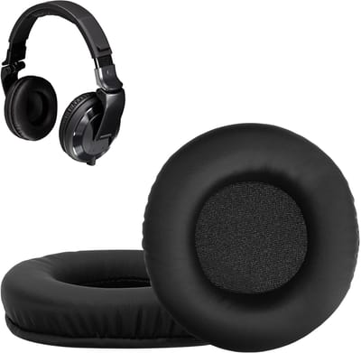 kwmobile 2x oorkussens geschikt voor Pioneer HDJ 2000/1000/1500 - Earpads voor koptelefoon in zwart