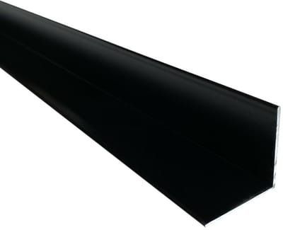Aluminium Hoekprofiel - Hoeklijn Profiel - Renovatie Projecten - Mat Zwart Gelakt - 40mm x 40mm x 1950mm - Zwart