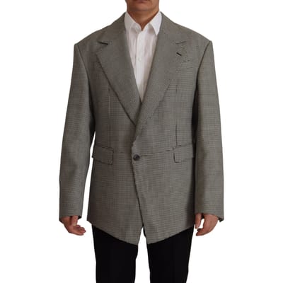 Overmaatse Houndstooth Blazer
