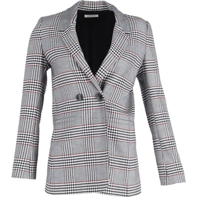 Anine Bing Madeleine Blazer in Grijs Wol