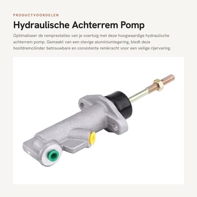 Dailygoods- Hoofdremcilinder Gloednieuw - Hydraulische Rem - Aluminiumlegering - 0.75 Boring - 21cm Lengte - Hoogwaardige Koppeling - Rempomp