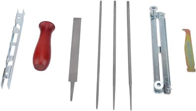 Zaagketting Onderhoudsset - Vijlenset Kettingzaag - Scherp Houden Ketting - Compleet Handmatig - Diverse Maten
