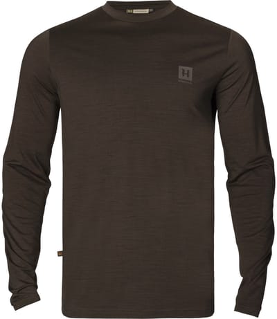 Härkila Base Alle Seizoenen Lange Mouwen t-shirt Outdoor T-shirt Scandinavisch T-shirt Jacht T-shirt Lange mouwen T-shirt Bruin Maat -S