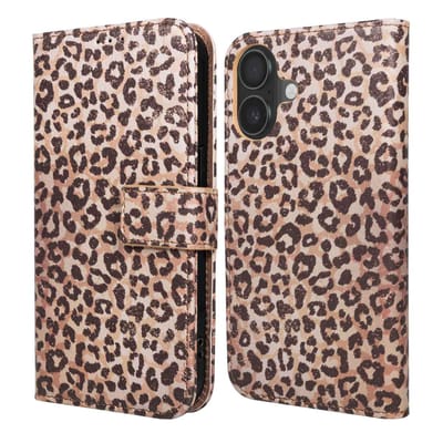 imoshion Hoesje - Geschikt voor Apple iPhone 17 - Design Bookcase smartphone - Leopard Mood