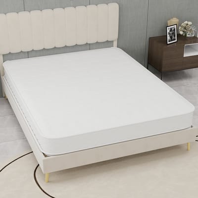 MODENUIT Matras 140x200 cm – Pocketveren en traagschuim – 23 cm dik – 3D-gaas tijk – Geluidsarm en drukverdelend – Wit