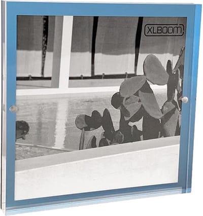 XLBoom Acrylic Magnetic Fotolijst 18x18cm Sky Blue - magnetische minimalistische fotolijst in acryl transparant blauw - design fotokader