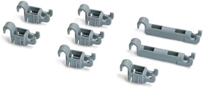Vaatwasser Mand Clips - Korf Bevestiging - Onderdelen Vervangen - 8-Delige Set - Standaard Maat - Grijs