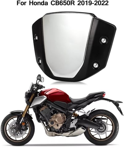Dailygoods - Motorfiets windschermen - Deflectoren voor CB650R - 100% gloednieuw - Geschikt voor 2019-2023 - Hoge bescherming tegen wind - Voor motorr