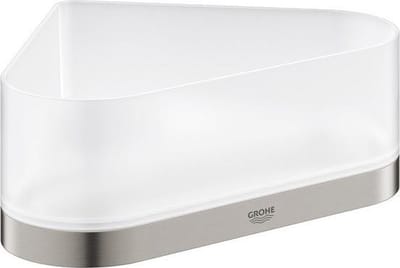 GROHE Selection hoek douchetray met houder - supersteel (RVS look) - 41038DC0