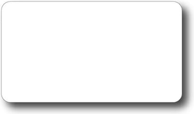 500 blanco witte PVC kaarten (bankpasformaat)