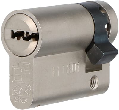 2 stuks - S2 veiligheidscilinder F6 35/10 SKG 2, halve profielcilinder (verschillend sluitend)