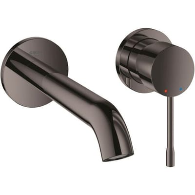 GROHE Essence New Wandgemonteerde Inbouw Wastafelkraan - afbouwdeel - exclusief inbouwdeel - hard graphite (antraciet) - 19408A01