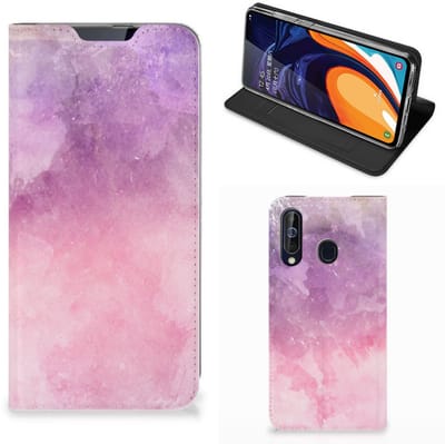 Bookcase Samsung Galaxy A60 Pink Purple Paint