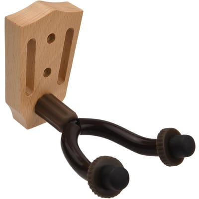 Beukenhout Gitaar Muurbevestiging Hanger Muurhaakhouder Standaard met ijzeren steunstangen voor elektrisch Hanger-3