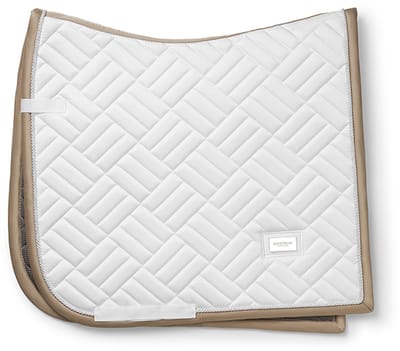 Equestrian Stockholm Zadeldek Equestrian Stockholm Modern White Sand Dressuur Wit-beige