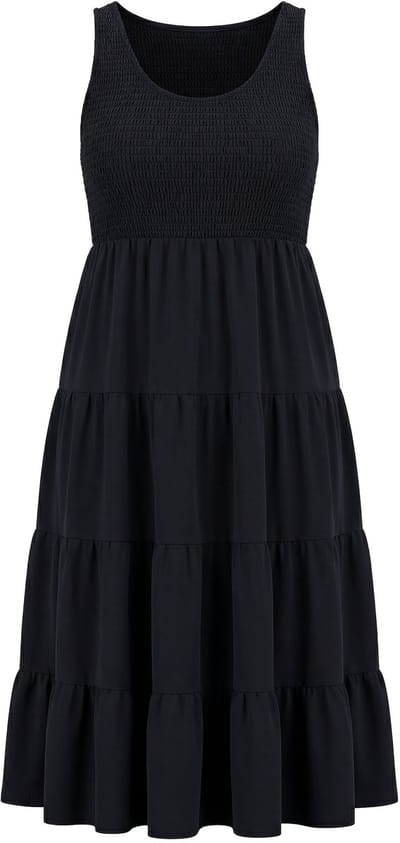 Studio Untold - Dames - Jersey maxi-jurk A-lijn - Zwart - Maat 46+