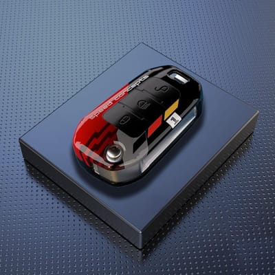 Coque de protection pour clé de voiture en ABS Carbone Pour Peugeot 208 308 408 508 2008 3008 4008 5008 Pour Citroën C3 C4 Cactus C6 C8 Accessoires gray