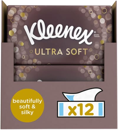 Kleenex tissues - Ultra Soft - Voordeelbox - 12 stuks