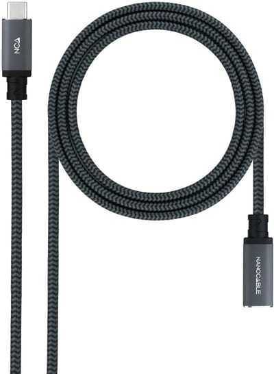 Nanocable 10.01.4501-COMB USB-kabel USB 3.2 Gen 2x2 1 m USB C Zwart