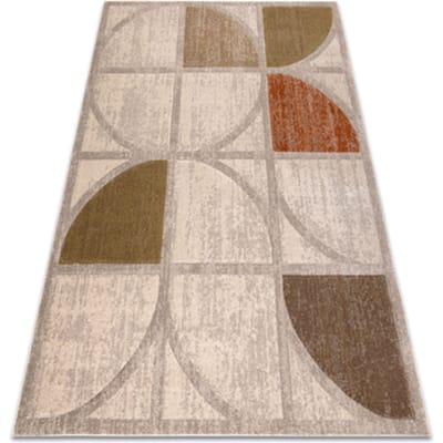 Kleden Rugsx ARCANA 1550 vloerkleed crème / groen, geometrisch 80x150 cm