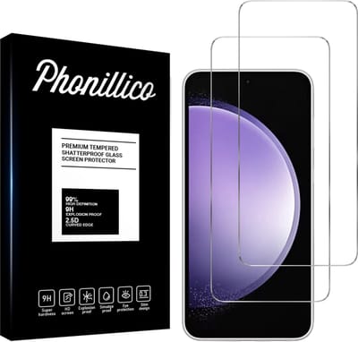Screenprotector voor Samsung Galaxy S23 FE - 2 stuks Beschermglas van glas Transparante glazen schermbeschermfolie
