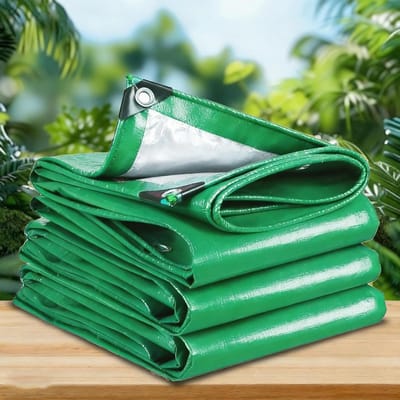 Zwaar Waterdicht Zeil - Beschermend Doek - Buiten Beschermen - UV- en Weerbestendig - 450 x 450 cm - Groen