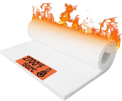 Hoge Temperatuur Keramische Isolatie Deken 2.5 cm Dik - Brandwerende Isolatie voor Kachel, Open Haard en Oven