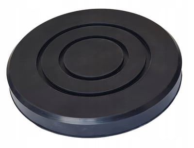rubberen opname pad 135x120x20 mm - steunrubber - beschermrubber - garagekrik pad