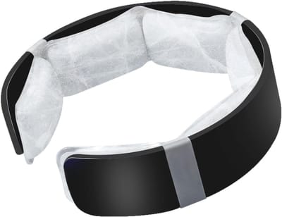 Nekkoeler - Verkoelende Band - Hittebestrijding Buiten - Herbruikbaar Zonder Batterijen - 17 cm Lengte - Zwart Wit Blauw
