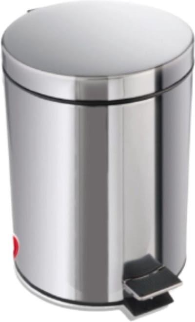 Pedaalemmer 3 Liter - Prullenbak - Badkamer of WC - RVS - Zilverkleurig