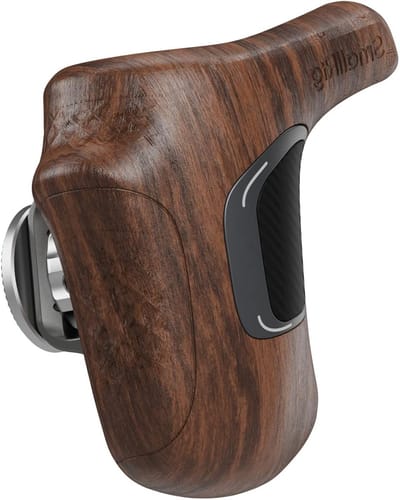 Ergonomische Houten Handgreep voor ARRI Rosette, Flexibele Positieaanpassing, Tot 15kg Draagvermogen, Antislip Ontwerp en Comfortabele Grip - 5193