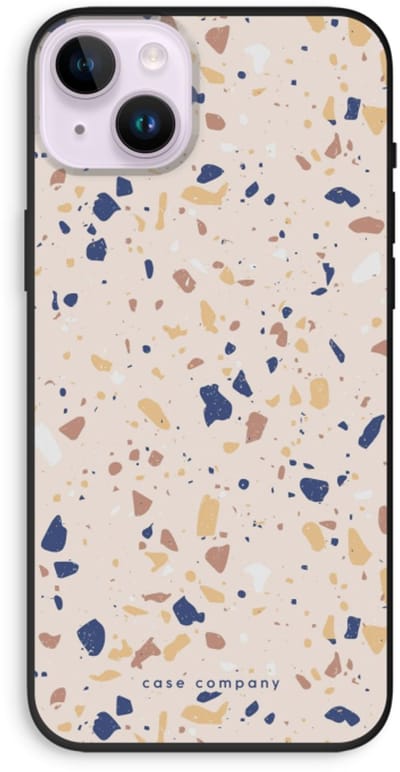 Case Company® - Hoesje geschikt voor iPhone 14 Plus hoesje - Terrazzo N°23 - Biologisch Afbreekbaar Telefoonhoesje - Bescherming alle Kanten en Schermrand